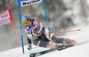 Tanja Poutiainen of Finland skiing in first run of Women giant slalom race of Audi FIS alpine skiing World Cup in Maribor, Slovenia. Giant slalom race of Women Audi FIS Alpine skiing World Cup 2009-10 was held in Maribor, Slovenia, on 16th of January 2010.
