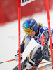 Tanja Poutiainen of Finland skiing in first run of Women giant slalom race of Audi FIS alpine skiing World Cup in Maribor, Slovenia. Giant slalom race of Women Audi FIS Alpine skiing World Cup 2009-10 was held in Maribor, Slovenia, on 16th of January 2010.

