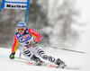 Sixth after first run Viktoria Rebensburg of Germany skiing in first run of Women giant slalom race of Audi FIS alpine skiing World Cup in Maribor, Slovenia. Giant slalom race of Women Audi FIS Alpine skiing World Cup 2009-10 was held in Maribor, Slovenia, on 16th of January 2010.

