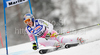 Second after first run Lindsey Vonn of USA skiing in first run of Women giant slalom race of Audi FIS alpine skiing World Cup in Maribor, Slovenia. Giant slalom race of Women Audi FIS Alpine skiing World Cup 2009-10 was held in Maribor, Slovenia, on 16th of January 2010.
