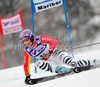 Fourth after first run Maria Riesch of Germany skiing in first run of Women giant slalom race of Audi FIS alpine skiing World Cup in Maribor, Slovenia. Giant slalom race of Women Audi FIS Alpine skiing World Cup 2009-10 was held in Maribor, Slovenia, on 16th of January 2010.
