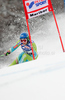 Ilka Stuhec of Slovenia skiing in first run of Women giant slalom race of Audi FIS alpine skiing World Cup in Maribor, Slovenia. Giant slalom race of Women Audi FIS Alpine skiing World Cup 2009-10 was held in Maribor, Slovenia, on 16th of January 2010.
