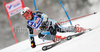 Mona Loeseth of Norway skiing in first run of Women giant slalom race of Audi FIS alpine skiing World Cup in Maribor, Slovenia. Giant slalom race of Women Audi FIS Alpine skiing World Cup 2009-10 was held in Maribor, Slovenia, on 16th of January 2010.
