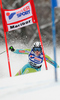 Marusa Ferk of Slovenia skiing in first run of Women giant slalom race of Audi FIS alpine skiing World Cup in Maribor, Slovenia. Giant slalom race of Women Audi FIS Alpine skiing World Cup 2009-10 was held in Maribor, Slovenia, on 16th of January 2010.
