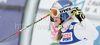 Lindsey Vonn of USA reacts in finish of first run of Women giant slalom race of Audi FIS alpine skiing World Cup in Maribor, Slovenia. Giant slalom race of Women Audi FIS Alpine skiing World Cup 2009-10 was held in Maribor, Slovenia, on 16th of January 2010.
