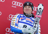 Third placed Anja Paerson of Sweden celebrates her medal won in Women giant slalom race of Audi FIS alpine skiing World Cup in Maribor, Slovenia. Giant slalom race of Women Audi FIS Alpine skiing World Cup 2009-10 was held in Maribor, Slovenia, on 16th of January 2010.
