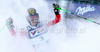 Winner Kathrin Zettel of Austria reacts in finish of second run of Women giant slalom race of Audi FIS alpine skiing World Cup in Maribor, Slovenia. Giant slalom race of Women Audi FIS Alpine skiing World Cup 2009-10 was held in Maribor, Slovenia, on 16th of January 2010.
