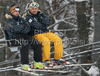Finnish coaches Janez Slivnik (L) and Janez Hladnik (R) before first run of Women giant slalom race of Audi FIS alpine skiing World Cup in Maribor, Slovenia. Giant slalom race of Women Audi FIS Alpine skiing World Cup 2009-10 was held in Maribor, Slovenia, on 16th of January 2010.
