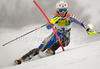 Fourth after first run Maria Pietilae-Holmner of Sweden skiing in first run of Women slalom race of Audi FIS alpine skiing World Cup in Maribor, Slovenia. Slalom race of Women Audi FIS Alpine skiing World Cup 2009-10 was held in Maribor, Slovenia, on 17th of January 2010.
