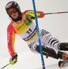 Tenth after first run Christina Geiger of Germany skiing in first run of Women slalom race of Audi FIS alpine skiing World Cup in Maribor, Slovenia. Slalom race of Women Audi FIS Alpine skiing World Cup 2009-10 was held in Maribor, Slovenia, on 17th of January 2010.
