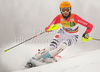 Sixth after first run Susanne Riesch of Germany skiing in first run of Women slalom race of Audi FIS alpine skiing World Cup in Maribor, Slovenia. Slalom race of Women Audi FIS Alpine skiing World Cup 2009-10 was held in Maribor, Slovenia, on 17th of January 2010.
