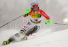 Kathrin Hoelzl of Germany skiing in first run of Women slalom race of Audi FIS alpine skiing World Cup in Maribor, Slovenia. Slalom race of Women Audi FIS Alpine skiing World Cup 2009-10 was held in Maribor, Slovenia, on 17th of January 2010.
