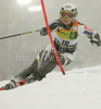 Tii-Maria Romar of Finland skiing in first run of Women slalom race of Audi FIS alpine skiing World Cup in Maribor, Slovenia. Slalom race of Women Audi FIS Alpine skiing World Cup 2009-10 was held in Maribor, Slovenia, on 17th of January 2010.
