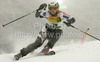 Tii-Maria Romar of Finland skiing in first run of Women slalom race of Audi FIS alpine skiing World Cup in Maribor, Slovenia. Slalom race of Women Audi FIS Alpine skiing World Cup 2009-10 was held in Maribor, Slovenia, on 17th of January 2010.
