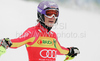 Third placed Maria Riesch of Germany reacts in finish of second run of Women slalom race of Audi FIS alpine skiing World Cup in Maribor, Slovenia. Slalom race of Women Audi FIS Alpine skiing World Cup 2009-10 was held in Maribor, Slovenia, on 17th of January 2010.
