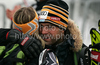Finnish head coach Janez Slivnik comforting Tanja Poutiainen in finish of second run of Women slalom race of Audi FIS alpine skiing World Cup in Maribor, Slovenia. Slalom race of Women Audi FIS Alpine skiing World Cup 2009-10 was held in Maribor, Slovenia, on 17th of January 2010.
