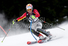 Felix Neureuther (GER) attacks a control gate while competing in the mens Hahnenkamm slalom race part of the  70th Hahnenkamm Rennen race weekend, which is a fixture on the 2009/10 Audi FIS Alpine Skiing World Cup. Slalom race of men Audi FIS Alpine skiing World cup was held in Kitzbuhel, Austria, on 24th of January 2010.
