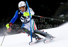 Patrick Thaler (ITA) attacks a control gate while competing in the mens Hahnenkamm slalom race part of the  70th Hahnenkamm Rennen race weekend, which is a fixture on the 2009/10 Audi FIS Alpine Skiing World Cup. Slalom race of men Audi FIS Alpine skiing World cup was held in Kitzbuhel, Austria, on 24th of January 2010.
