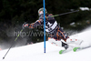 Ondrej Bank (CZE) attacks a control gate while competing in the mens Hahnenkamm slalom race part of the  70th Hahnenkamm Rennen race weekend, which is a fixture on the 2009/10 Audi FIS Alpine Skiing World Cup. Slalom race of men Audi FIS Alpine skiing World cup was held in Kitzbuhel, Austria, on 24th of January 2010.

