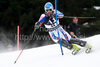 Alexandre Anselmet (FRA) attacks a control gate while competing in the mens Hahnenkamm slalom race part of the  70th Hahnenkamm Rennen race weekend, which is a fixture on the 2009/10 Audi FIS Alpine Skiing World Cup. Slalom race of men Audi FIS Alpine skiing World cup was held in Kitzbuhel, Austria, on 24th of January 2010.
