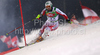 Leader after first run Manfred Pranger of Austria skiing in first run of Men Night slalom race of Audi FIS alpine skiing World Cup in Schladming, Austria. Slalom race of Men Audi FIS Alpine skiing World Cup 2009-10 was held in Schladming, Austria, on 26th of January 2010.
