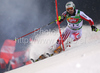 Leader after first run Manfred Pranger of Austria skiing in first run of Men Night slalom race of Audi FIS alpine skiing World Cup in Schladming, Austria. Slalom race of Men Audi FIS Alpine skiing World Cup 2009-10 was held in Schladming, Austria, on 26th of January 2010.
