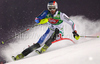 Fifth after first run Manfred Moelgg of Italy skiing in first run of Men Night slalom race of Audi FIS alpine skiing World Cup in Schladming, Austria. Slalom race of Men Audi FIS Alpine skiing World Cup 2009-10 was held in Schladming, Austria, on 26th of January 2010.
