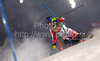 Fourth after first run Benjamin Raich of Austria skiing in first run of Men Night slalom race of Audi FIS alpine skiing World Cup in Schladming, Austria. Slalom race of Men Audi FIS Alpine skiing World Cup 2009-10 was held in Schladming, Austria, on 26th of January 2010.

