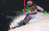 Third after first run Silvan Zurbriggen of Switzerland skiing in first run of Men Night slalom race of Audi FIS alpine skiing World Cup in Schladming, Austria. Slalom race of Men Audi FIS Alpine skiing World Cup 2009-10 was held in Schladming, Austria, on 26th of January 2010.
