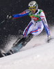 Steve Missillier of France skiing in first run of Men Night slalom race of Audi FIS alpine skiing World Cup in Schladming, Austria. Slalom race of Men Audi FIS Alpine skiing World Cup 2009-10 was held in Schladming, Austria, on 26th of January 2010.
