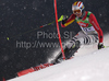 Felix Neureuther of Germany skiing in first run of Men Night slalom race of Audi FIS alpine skiing World Cup in Schladming, Austria. Slalom race of Men Audi FIS Alpine skiing World Cup 2009-10 was held in Schladming, Austria, on 26th of January 2010.
