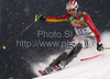 Felix Neureuther of Germany skiing in first run of Men Night slalom race of Audi FIS alpine skiing World Cup in Schladming, Austria. Slalom race of Men Audi FIS Alpine skiing World Cup 2009-10 was held in Schladming, Austria, on 26th of January 2010.
