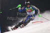 Jens Byggmark of Sweden skiing in first run of Men Night slalom race of Audi FIS alpine skiing World Cup in Schladming, Austria. Slalom race of Men Audi FIS Alpine skiing World Cup 2009-10 was held in Schladming, Austria, on 26th of January 2010.
