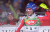 Fourth placed Benjamin Raich of Austria reacts in finish of second run of Men Night slalom race of Audi FIS alpine skiing World Cup in Schladming, Austria. Slalom race of Men Audi FIS Alpine skiing World Cup 2009-10 was held in Schladming, Austria, on 26th of January 2010.
