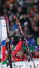 Fourth placed Benjamin Raich of Austria reacts in finish of second run of Men Night slalom race of Audi FIS alpine skiing World Cup in Schladming, Austria. Slalom race of Men Audi FIS Alpine skiing World Cup 2009-10 was held in Schladming, Austria, on 26th of January 2010.
