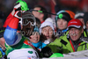 Second placed Silvan Zurbriggen of Switzerland reacts in finish of second run of Men Night slalom race of Audi FIS alpine skiing World Cup in Schladming, Austria. Slalom race of Men Audi FIS Alpine skiing World Cup 2009-10 was held in Schladming, Austria, on 26th of January 2010.
