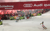 Winner Reinfried Herbst of Austria skiing in second run of Men Night slalom race of Audi FIS alpine skiing World Cup in Schladming, Austria. Slalom race of Men Audi FIS Alpine skiing World Cup 2009-10 was held in Schladming, Austria, on 26th of January 2010.
