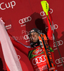 Winner Reinfried Herbst of Austria celebrates his medal won in Men Night slalom race of Audi FIS alpine skiing World Cup in Schladming, Austria. Slalom race of Men Audi FIS Alpine skiing World Cup 2009-10 was held in Schladming, Austria, on 26th of January 2010.

