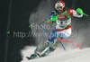 Silvan Zurbriggen of Switzerland skiing in second run of Men Night slalom race of Audi FIS alpine skiing World Cup in Schladming, Austria. Slalom race of Men Audi FIS Alpine skiing World Cup 2009-10 was held in Schladming, Austria, on 26th of January 2010.
