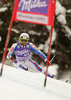 Thomas Mermillod Blondin of France skiing in first run of Men giant slalom race of Audi FIS alpine skiing World Cup in Kranjska Gora, Slovenia. Giant slalom race of Men Audi FIS Alpine skiing World Cup 2009-10, which substituted canceled giant slalom race from Adelboden, Switzerland, was held on Friday in Kranjska Gora, Slovenia, on 29th of January 2010.
