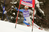 Wolfgang Hell of Italy skiing in first run of Men giant slalom race of Audi FIS alpine skiing World Cup in Kranjska Gora, Slovenia. Giant slalom race of Men Audi FIS Alpine skiing World Cup 2009-10, which substituted canceled giant slalom race from Adelboden, Switzerland, was held on Friday in Kranjska Gora, Slovenia, on 29th of January 2010.
