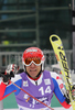 Sixth placed Cyprien Richard of France reacts in finish of second run of Men giant slalom race of Audi FIS alpine skiing World Cup in Kranjska Gora, Slovenia. Giant slalom race of Men Audi FIS Alpine skiing World Cup 2009-10, which substituted canceled giant slalom race from Adelboden, Switzerland, was held on Friday in Kranjska Gora, Slovenia, on 29th of January 2010.
