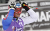 Fifth placed Davide Simoncelli of Italy reacts in finish of second run of Men giant slalom race of Audi FIS alpine skiing World Cup in Kranjska Gora, Slovenia. Giant slalom race of Men Audi FIS Alpine skiing World Cup 2009-10, which substituted canceled giant slalom race from Adelboden, Switzerland, was held on Friday in Kranjska Gora, Slovenia, on 29th of January 2010.
