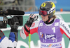 Second placed Marcel Hirscher of Austria reacts in finish of second run of Men giant slalom race of Audi FIS alpine skiing World Cup in Kranjska Gora, Slovenia. Giant slalom race of Men Audi FIS Alpine skiing World Cup 2009-10, which substituted canceled giant slalom race from Adelboden, Switzerland, was held on Friday in Kranjska Gora, Slovenia, on 29th of January 2010.
