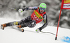 Fourth after first run Ted Ligety of USA skiing in first run of second Men giant slalom race of Audi FIS alpine skiing World Cup in Kranjska Gora, Slovenia. Second giant slalom race of Men Audi FIS Alpine skiing World Cup 2009-10, was held on Saturday in Kranjska Gora, Slovenia, on 30th of January 2010.
