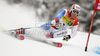 Third after first run Carlo Janka of Switzerland skiing in first run of second Men giant slalom race of Audi FIS alpine skiing World Cup in Kranjska Gora, Slovenia. Second giant slalom race of Men Audi FIS Alpine skiing World Cup 2009-10, was held on Saturday in Kranjska Gora, Slovenia, on 30th of January 2010.
