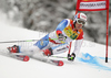 Third after first run Carlo Janka of Switzerland skiing in first run of second Men giant slalom race of Audi FIS alpine skiing World Cup in Kranjska Gora, Slovenia. Second giant slalom race of Men Audi FIS Alpine skiing World Cup 2009-10, was held on Saturday in Kranjska Gora, Slovenia, on 30th of January 2010.
