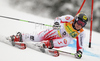 Fifth after first run Marcel Hirscher of Austria skiing in first run of second Men giant slalom race of Audi FIS alpine skiing World Cup in Kranjska Gora, Slovenia. Second giant slalom race of Men Audi FIS Alpine skiing World Cup 2009-10, was held on Saturday in Kranjska Gora, Slovenia, on 30th of January 2010.
