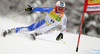 Davide Simoncelli of Italy skiing in first run Manfred Moelgg of Italy skiing in first run of second Men giant slalom race of Audi FIS alpine skiing World Cup in Kranjska Gora, Slovenia. Second giant slalom race of Men Audi FIS Alpine skiing World Cup 2009-10, was held on Saturday in Kranjska Gora, Slovenia, on 30th of January 2010.
