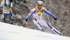 Steve Missillier of France skiing in first run of second Men giant slalom race of Audi FIS alpine skiing World Cup in Kranjska Gora, Slovenia. Second giant slalom race of Men Audi FIS Alpine skiing World Cup 2009-10, was held on Saturday in Kranjska Gora, Slovenia, on 30th of January 2010.
